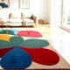 Handcrafted Floral Abstract Multicolor Living Room Rug